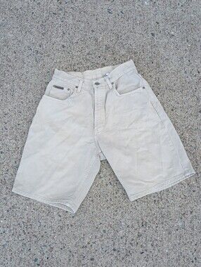 Vintage Calvin Klein Beige Jorts Size 30 100% Cotton
